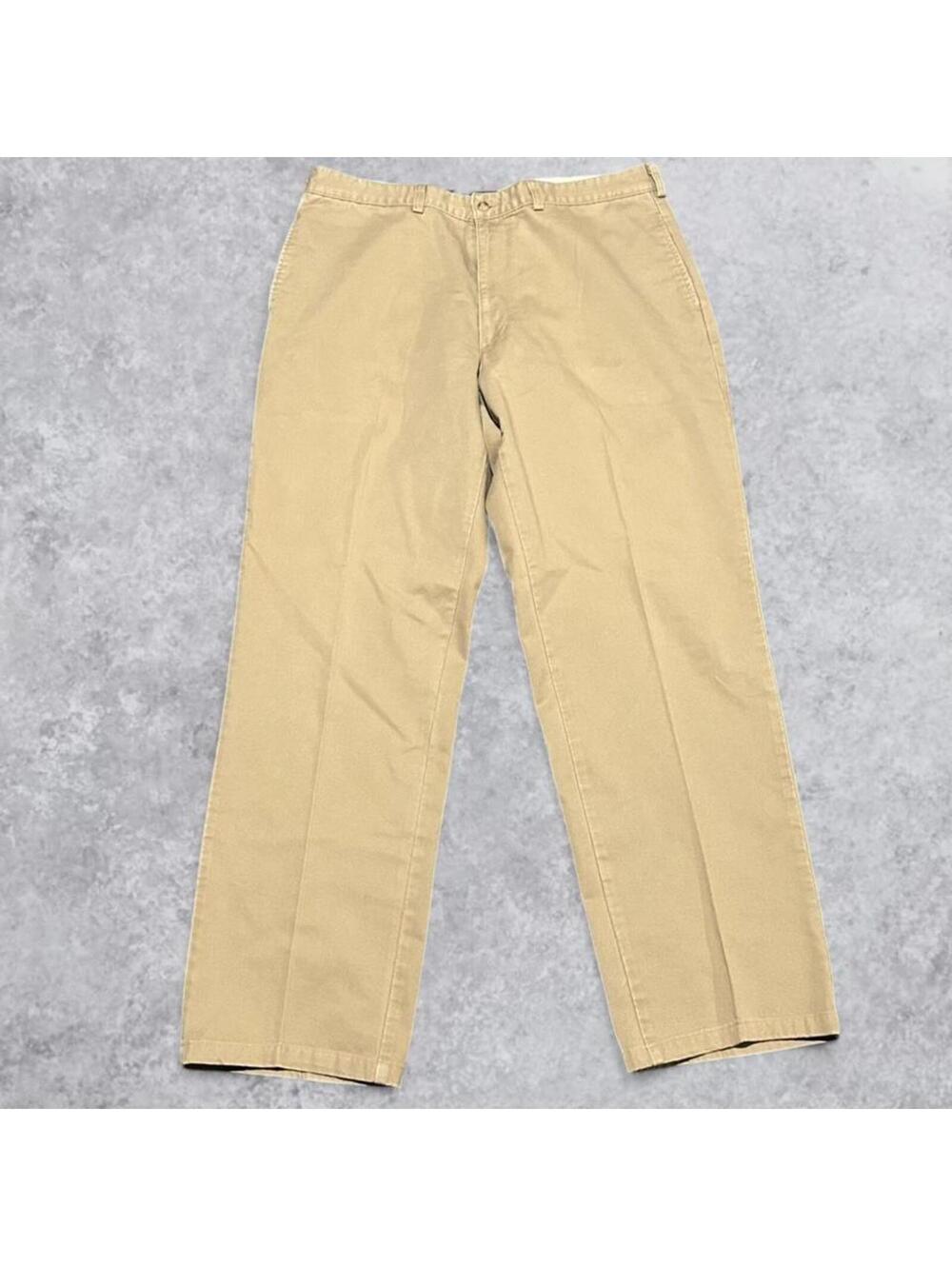 Vintage 90s Polo Ralph Lauren Pleated Khaki Pants Made in USA - Fits 36x31.5